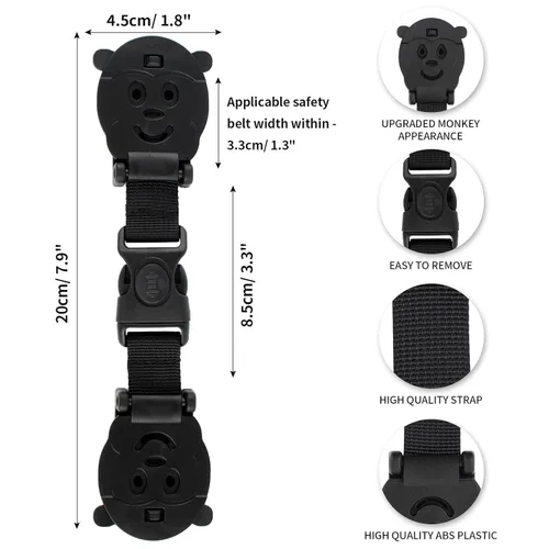 Miniatura 2 de Arnés Antiescape para Bebé con Clip de Pecho con Hebilla, Previene que los Niños/Pequeños Saquen sus Brazos de Sillas Altas/Cochecitos/Riendas