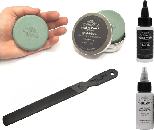 Miniatura 11 de Helko Werk - Piedra afiladora de hacha de doble grano – Afilador de hacha y disco de hacha, afilador de machete, afilador de hacha doble grano 120