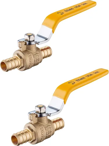 Miniatura 14 de EFIELD Válvula de parada de 1/2 pulgada Pex Brass Válvula de bola de cierre de puerto completo para aplicación de fontanería, mango azul