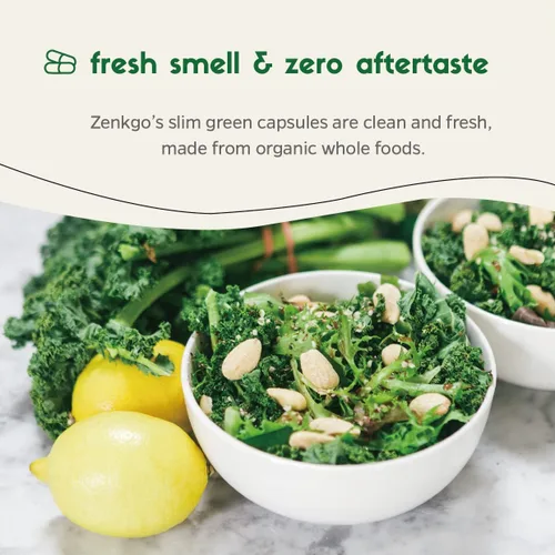 Miniatura 5 de Zenkgo, vitaminas + probióticos 25B CFU + alimentos integrales orgánicos para mujer, apoya la inmunidad, la digestión, la energía, las vitaminas