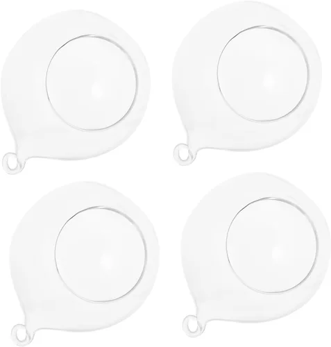 Milisten 4 macetas colgantes diseñadas para suculentas y musgo, soporte de almacenamiento de terrario de vidrio transparente para decoración del