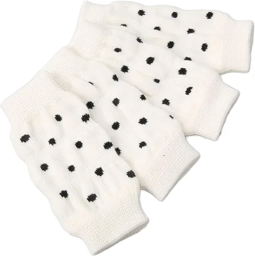 Dog Elbow Protector, 4PCS Pet Leg Sleeves Knitted Leg Support Wraps with Polka Dot Design for Small Medium Dogs (S)