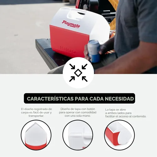 Miniatura 6 de Igloo Classic Playmate Coolers Insulated Hard Shell Cooler Chest Rojo