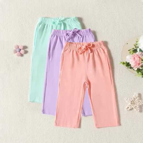 Miniatura 2 de Kionio Conjunto de ropa de 3 piezas con diseño de lunares de malla para niña pequeña