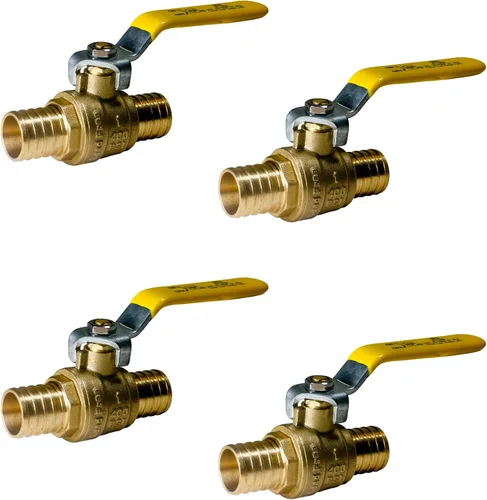 Miniatura 8 de XFITTING Válvula de bola Pex de 10 piezas de 3/4" caliente y fría, 24-2-3&4 = 10X