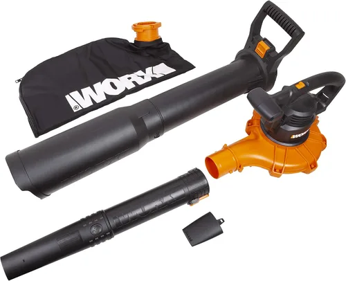 Miniatura 9 de WORX WG509 Trivac de 12 amperios, soplador de hojas eléctrico 3 en 1, aspirador de hojas y trituradora de hojas para el cuidado del césped