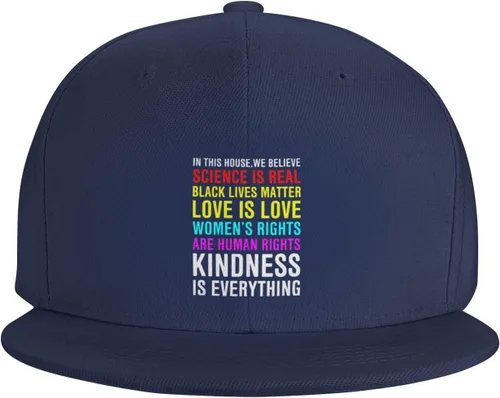 Miniatura 65 de Pride Flag in This House We Believe Science is Real Black Lives Matter Baseball Hats for Men Dad Hat,Black