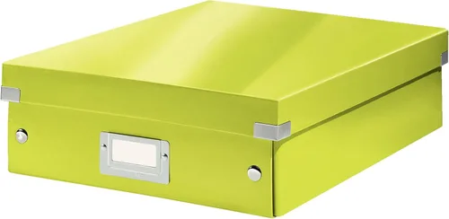 Miniatura 31 de Leitz Caja de almacenamiento A5, rango de clic y tienda 60430001 - Caja de almacenamiento pequeña, blanca A5 Azul (Ice Blue)