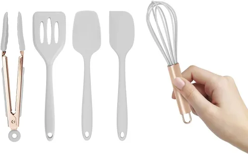 Miniatura 16 de COOK WITH COLOR Juego de utensilios de cocina de silicona, juego de utensilios de cocina, utensilios de cocina de silicona fáciles de limpiar