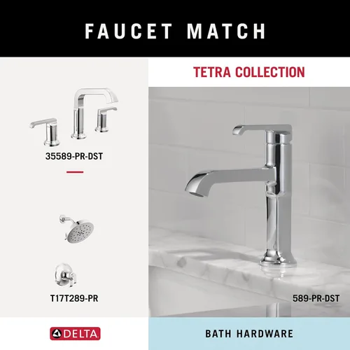 Miniatura 5 de Delta Soporte de papel higiénico giratorio Cromo pulido Soporte de pared Accesorios de baño Tetra