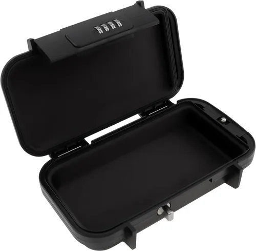 Miniatura 8 de Caja fuerte portátil, caja de seguridad combinada con código, caja de seguridad antirrobo impermeable con cadena extraíble para playa, dormitorio