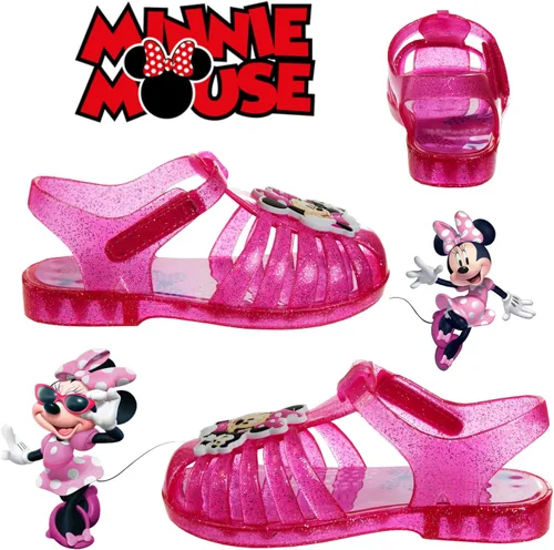 Miniatura 5 de Disney Sandalias de gelatina de personajes favoritos para niñas, sandalias de ballet de verano para playa (rosaazul) (bebéniño pequeño)