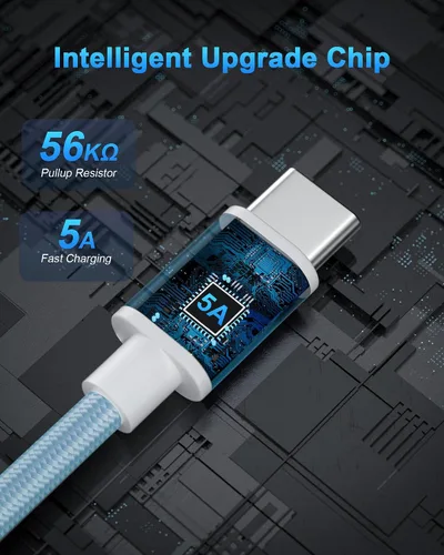 Miniatura 4 de TSKYBEAR Cable USB C a USB C – Cable de carga rápida de 100 W tipo C a C de repuesto para iPhone 15 Pro Max/Plus Samsung iPad Pro/Air/mini MacBook
