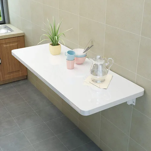 Miniatura 4 de Mesa de pared plegable consola de cocina mesa de comedor, mesas de barra multifunción, escritorio de computadora flotante, mesa de aprendizaje