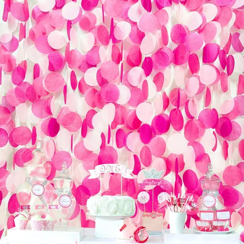 Miniatura 12 de Decoración para fiestas: telón de fondo amarillo degradado y papel de seda para cumpleaños, baby shower y más