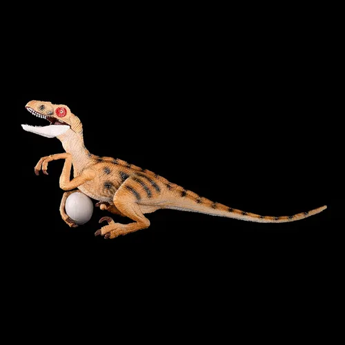 Miniatura 8 de Gemini & Genius - Figura de acción de velociraptor con mandíbula móvil y manos, juguete de dinosaurio para niños