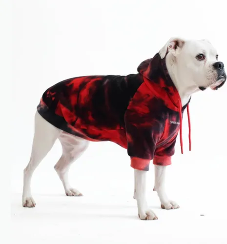 Miniatura 49 de Spark Paws Sudadera con capucha para perro, suéter de primera calidad para perros pequeños, medianos y grandes Trajes cálidos para bulldogs