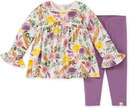 Miniatura 79 de Burt's Bees Baby Conjunto de camiseta y pantalón para bebé, túnica y leggings, 100% algodón orgánico