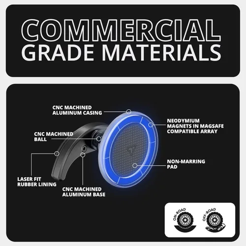 Miniatura 4 de Tackform Link - Soporte magnético de carga inalámbrica para teléfono, compatible con MagSafe, Toyota Tacoma 2016-2023 y Toyota Tundra 2014-2021