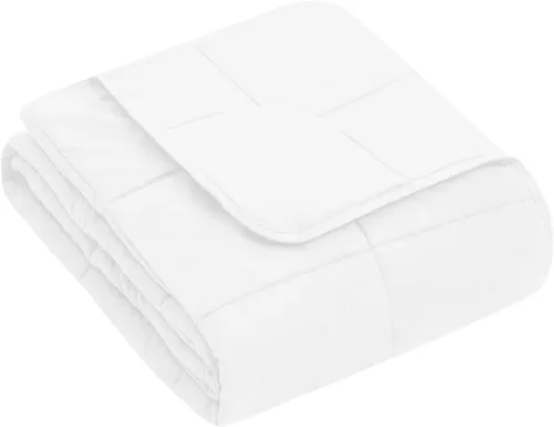 Miniatura 52 de yescool - Manta con peso, 7 libras, fresca, transpirable, con cuentas de cristal prémium, lavable a máquina, para dormir, 60-90 libras, 41 x 60 Gris