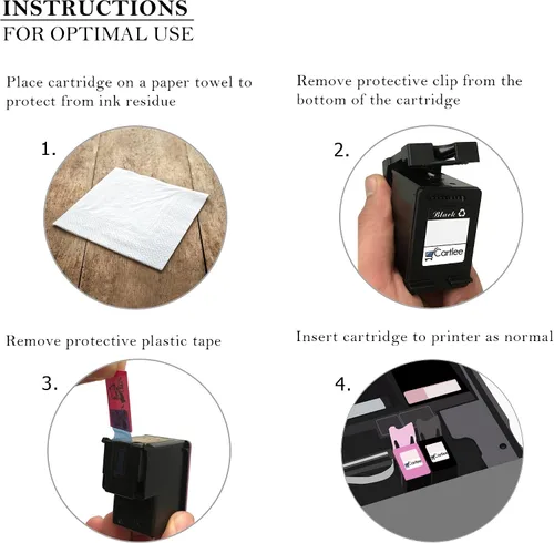 Miniatura 5 de Cartlee Cartuchos de tinta compatibles de repuesto para Canon Ink 245 y 246 PG-245xl CL-246xl para iP2820 MG2420 MG2920 MG2922 MG2520 MG2924 MX492