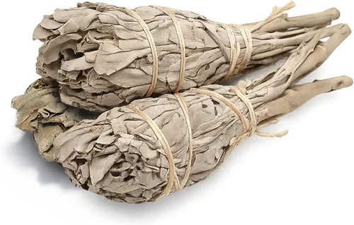 Miniatura 9 de Ancient Veda Manojos de salvia negra de 4 pulgadas con guía de inicio, salvia floral orgánica para limpieza del hogar, paquete grande de palos