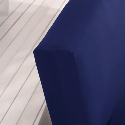 Miniatura 5 de Funda elástica para futón sin brazos, funda plegable para sofá cama con parte inferior elástica, lavable a máquina (azul oscuro)