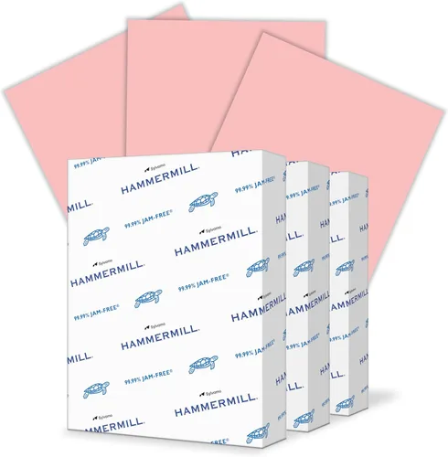 Miniatura 20 de Hammermill Papel de color, papel de impresora crema de 20 libras, 8.5 x 11-1 resma (500 hojas), fabricado en los Estados Unidos, papel pastel