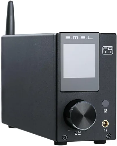 S.M.S.L AD18 Amplificador estéreo de alta fidelidad de audio con Bluetooth 4.2 compatible con Apt-X, amplificador de potencia digital completo USB