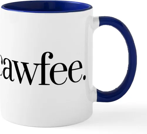 Miniatura 9 de CafePress Cawfee - Taza de café de cerámica (11.0 fl oz)