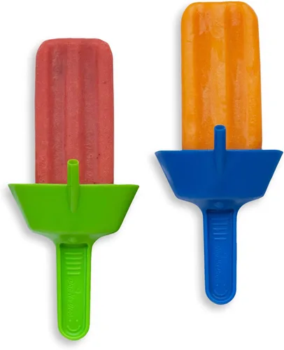 THE ORIGINAL - Soporte para paletas sin caída sin bisfenol A (BPA) y apto para lavavajillas, soporte para golosinas congeladas sin desorden con Rojo