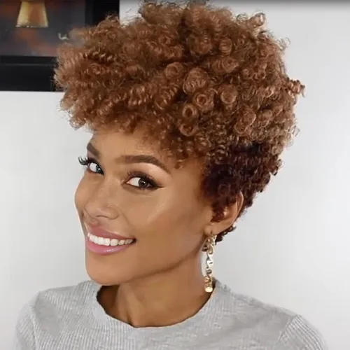 Miniatura 23 de MIMAN - 3 paquetes de trenzas de cabello rizado corto a crochet de 10 pulgadas, extensiones de trenzado sintético de 6 mm para peinado de mohawk