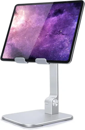 Miniatura 8 de elitehood Soporte de aluminio para iPad, soporte ajustable para iPad para escritorio, soporte de tableta de escritorio para Pro 13 12.9 11 Air Mini