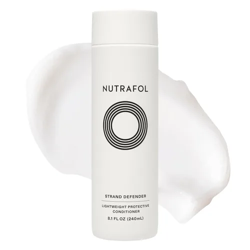 Acondicionador Nutrafol, formulado por médicos para cabello delgado, hidratante, fortalecedor y seguro para el color, protección ligera