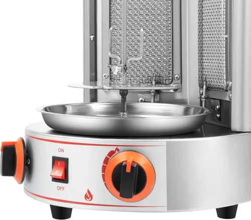 Miniatura 9 de Máquina de Asador de Shawarma Eléctrica Weglae, Asador Vertical de Acero Inoxidable, Máquina de Barbacoa Comercial, Máquina Rotisserie de Encimera