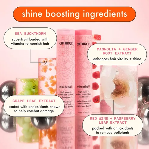 Miniatura 4 de Amika Mirrorball alto brillo + protector acondicionador antioxidante