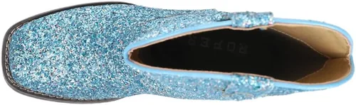 Miniatura 4 de ROPER Botas casuales con punta cuadrada para niñas pequeñas Glitter Galore - Azul