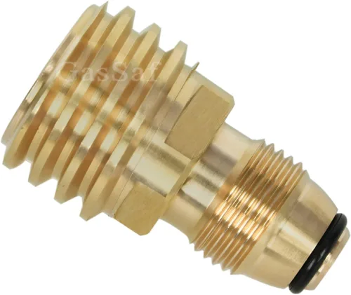 Miniatura 5 de GasSaf Adaptador universal para tanque de propano que convierte la válvula de servicio de tanque POL LP a QCC1/Tipo 1, antiguo a nuevo POL 2