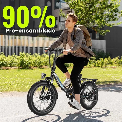 Miniatura 6 de Vivi Bicicleta eléctrica 20 "x3.0 MT20UL Fat Tire Bicicleta eléctrica con 48V 499.2WH batería extraíble