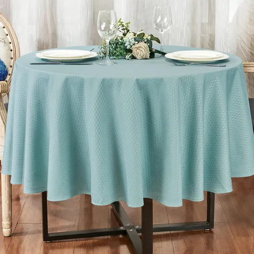 Miniatura 27 de Mantel rectangular de poliéster impermeable, resistente a las arrugas, lavable, mantel de tela diseño Jacquard