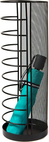 Miniatura 7 de Mind Reader Soporte para paraguas, soporte para papel de regalo, entrada, malla de metal, 5.5 pulgadas de largo x 5.5 pulgadas de ancho x 15.75