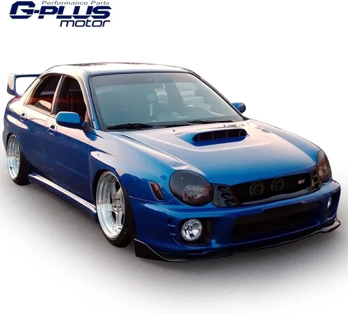 Miniatura 7 de G-PLUS Difusor de parachoques delantero de poliuretano Winglet Aero compatible con Impreza WRX Sti 2006-2007