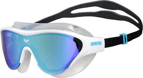 Miniatura 20 de ARENA Gafas de natación unisex para adultos, gafas de natación para hombres y mujeres, de gran ajuste, espejo de policarbonato/lente sin espejo