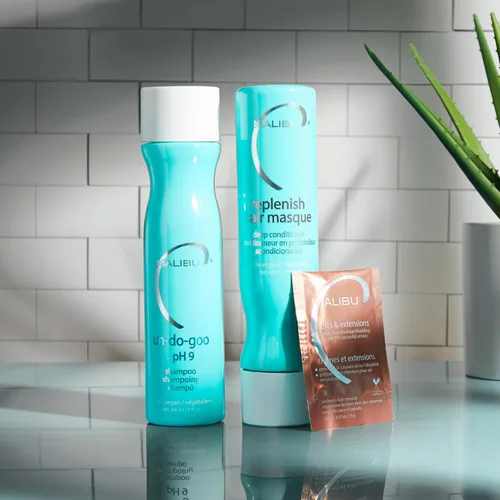 Miniatura 7 de Malibu C Replenish Hair Masque (1 paquete) - Acondicionador profundo ultra hidratante para reparación del cabello - Fórmula reparadora con aceite