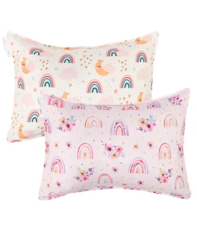 Miniatura 76 de ALVABABY Paquete de 2 fundas de almohada de algodón orgánico para niños pequeños, fundas de almohada para niños de 13 x 18 pulgadas o 12 x 16