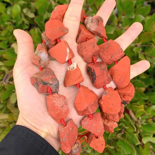 Miniatura 26 de Adabele - 2 hebras de piedras preciosas curativas de cuarzo de amatista natural en bruto morado oscuro, cuentas sueltas perforadas, pepita grande