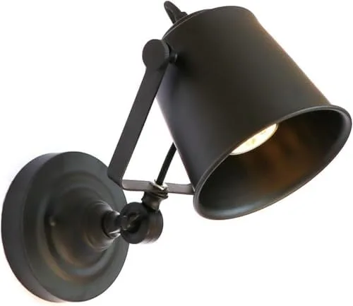 Miniatura 13 de Luces de pared LED industriales retro, aplique de bombilla E27 para dormitorio y sala de estar, accesorio decorativo hacia arriba, iluminación