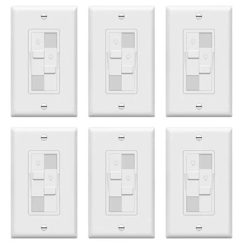 Miniatura 24 de TOPGREENER Interruptor digital de atenuación para luces LED / CFL regulables de 200 W, interruptor de atenuación deslizante LED de un solo polo,
