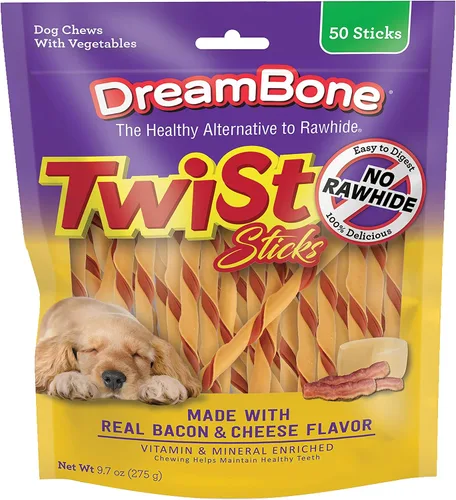 Miniatura 10 de Dreambone Twist Sticks - Masticables para perros sin cuero crudo, hechos con pollo real, 100 unidades (paquete de 1)