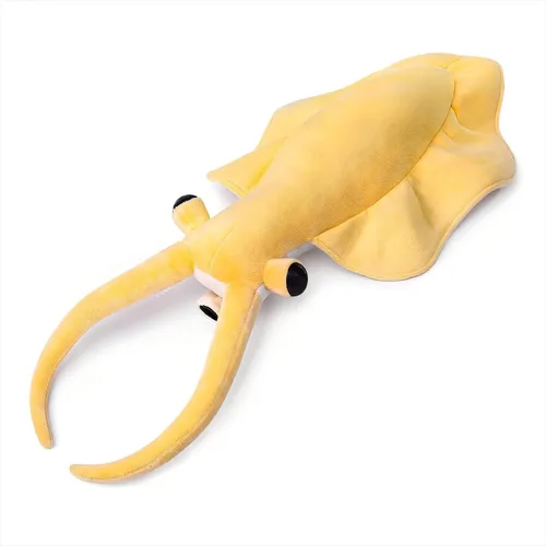Miniatura 12 de Tiny Heart Peluche gigante de calamar de 30.7 in/30 pulgadas, lindos animales marinos de sepia salvajes, súper suave, decoración del hogar, regalo